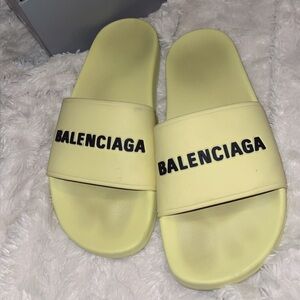 Balenciaga Light Yellow Slides